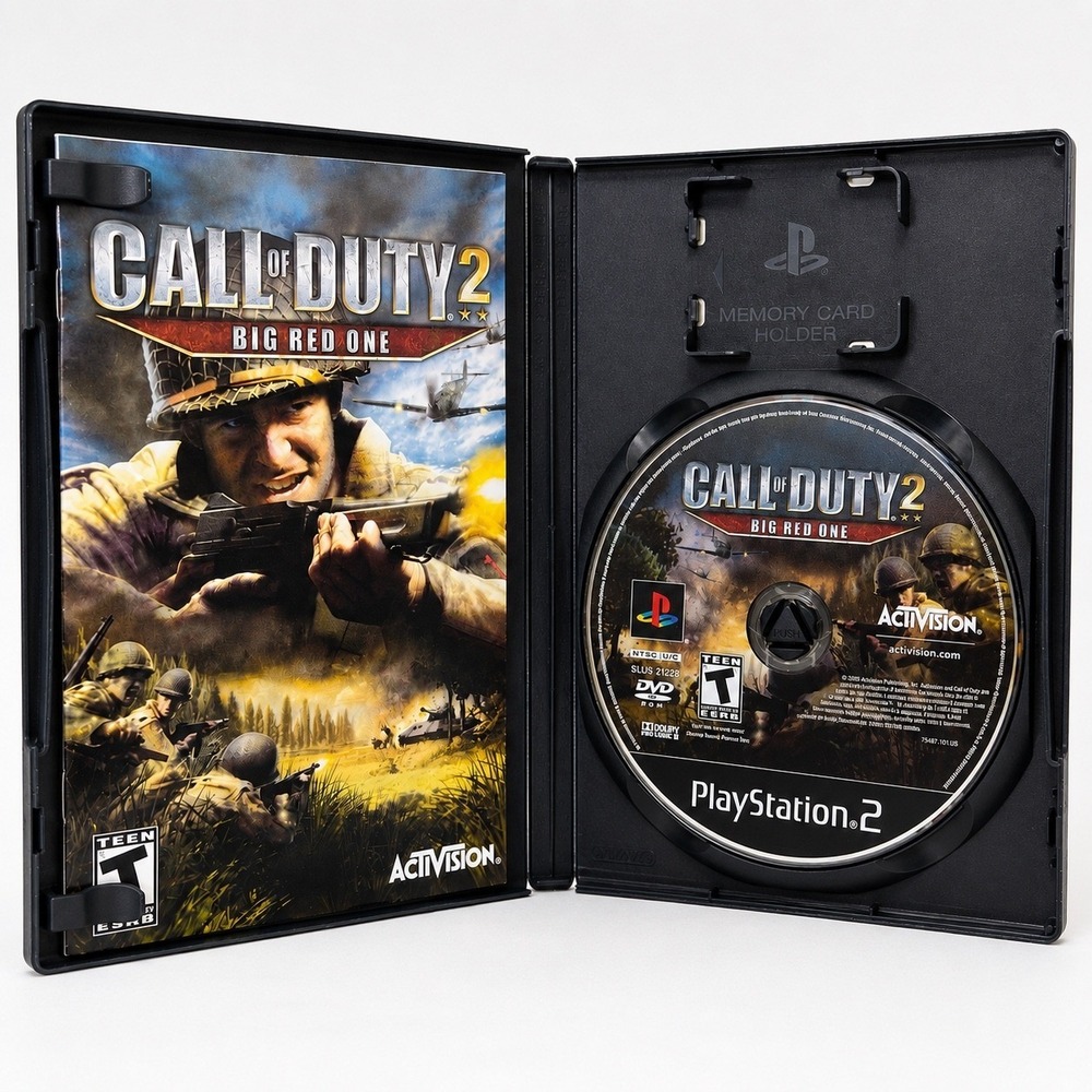 Call of Duty 2 Big Red One PS2 PlayStation 2 CIB Complete w/ Manual